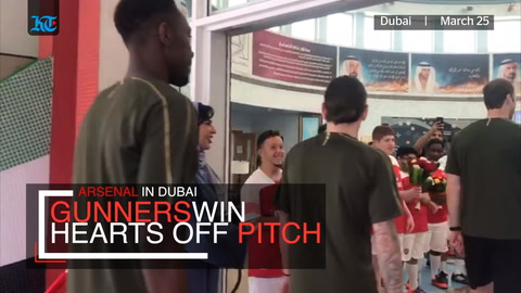 When Arsenal players won hearts in Dubai