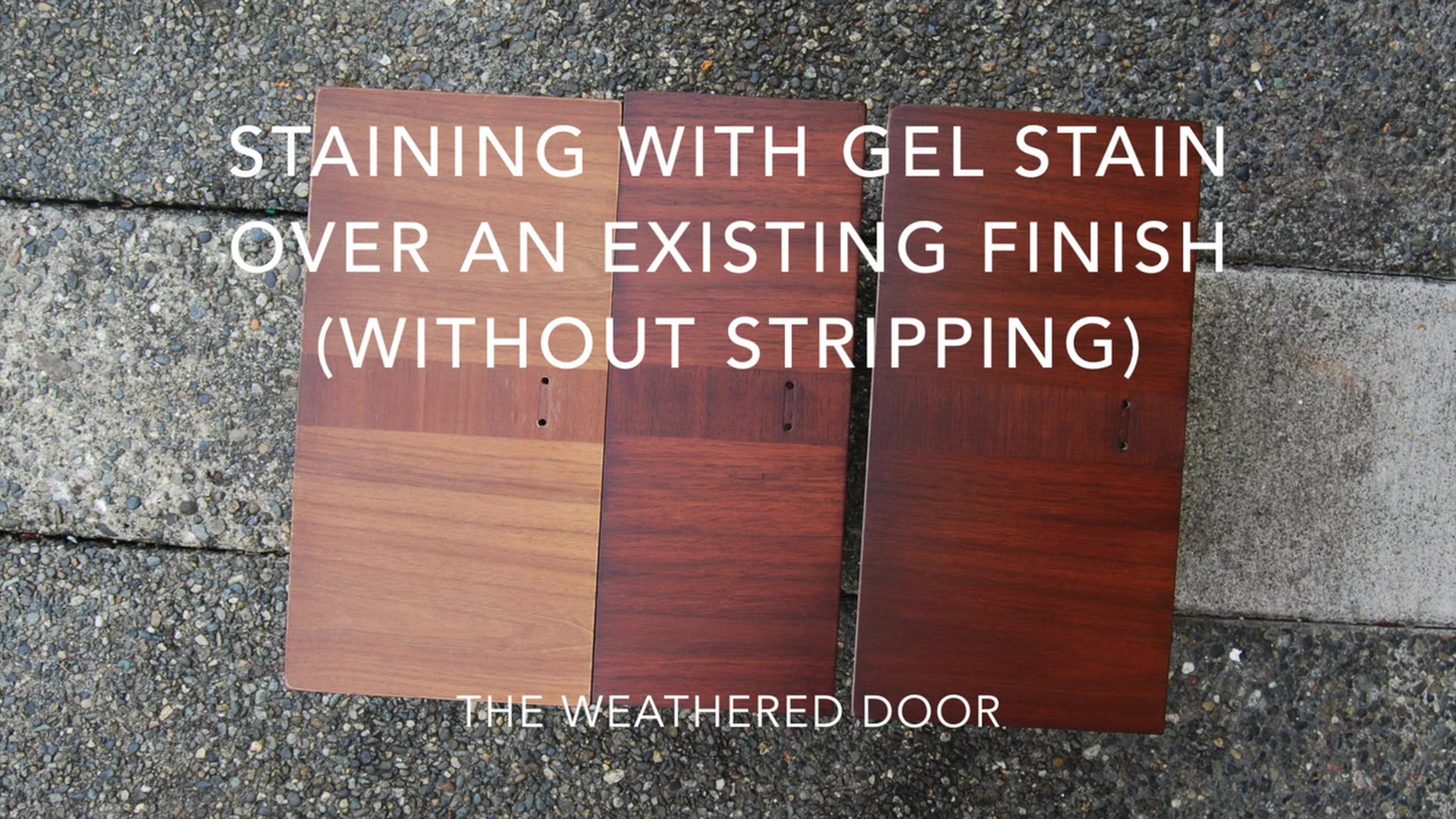 How To Stain With Gel Stain Over An Existing Finish Without