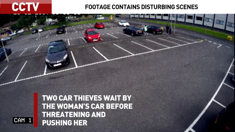 CCTV and bodycam footage show real-life car-jacking 