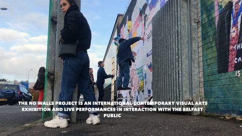Video: No Walls art project in west Belfast