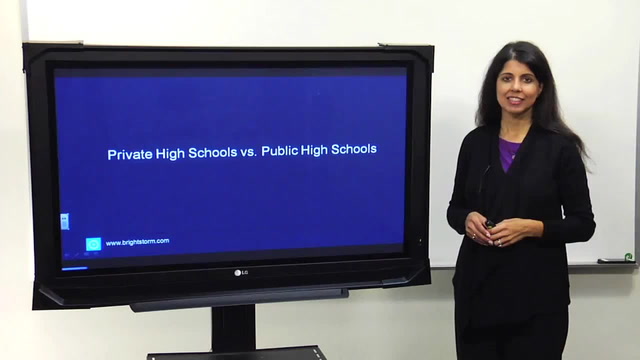 Private High Schools vs. Public High Schools