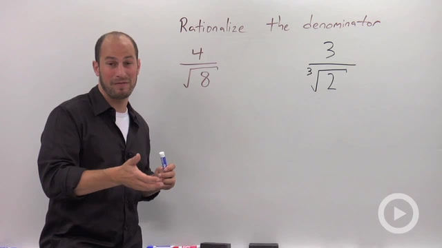 Rationalizing the Denominator with Higher Roots