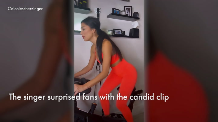 Nicole Scherzinger shocks fans with unusual workout video
