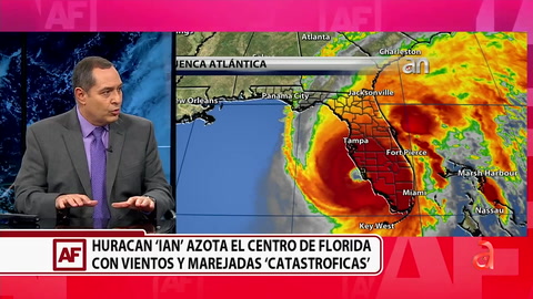 El huracán Ian llegó de categoría  catastrófica al sur de la Florida