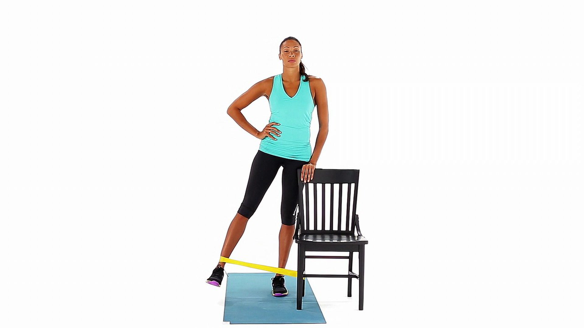 How To: Standing Resistance-Band Hip Abduction Exercise Video Guide |  Muscle &amp; Fitness