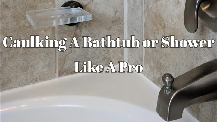 Caulk A Bathtub Or Shower Surround, Bathtub Tape Instead Of Caulking Paper