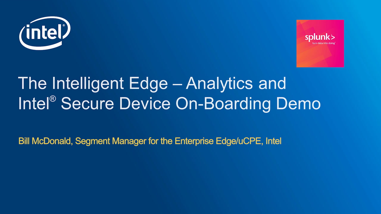 Chapter 1: Analytics and Intel® Secure Device On-Board Demonstration