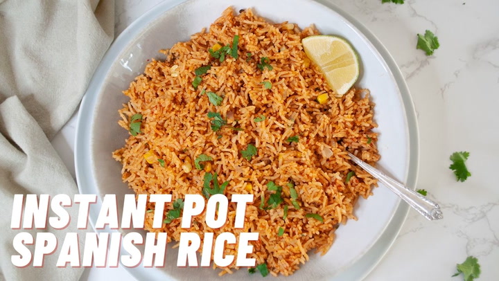 30 Minute Easy Instant Pot Spanish Rice - Savor + Savvy