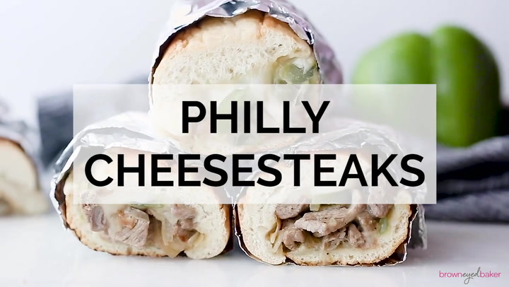 Philly Cheesesteak Recipe - Brown Eyed Baker