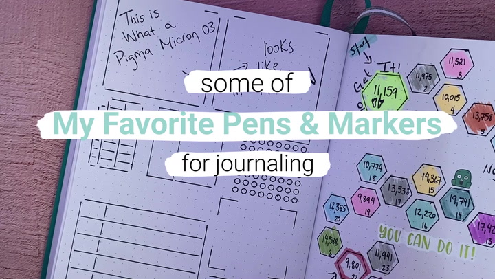 Best Pens + Adhesives for Journaling  Advice for Baby Journaling – Polka  Dot Print Shop