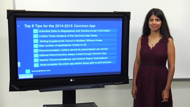 Top 8 tips for the 2014-2015 common app