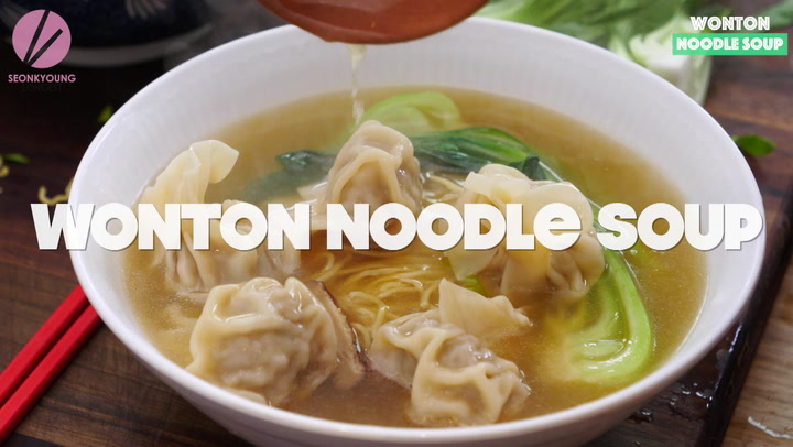 Wonton Noodle Soup Recipe Video Seonkyoung Longest
