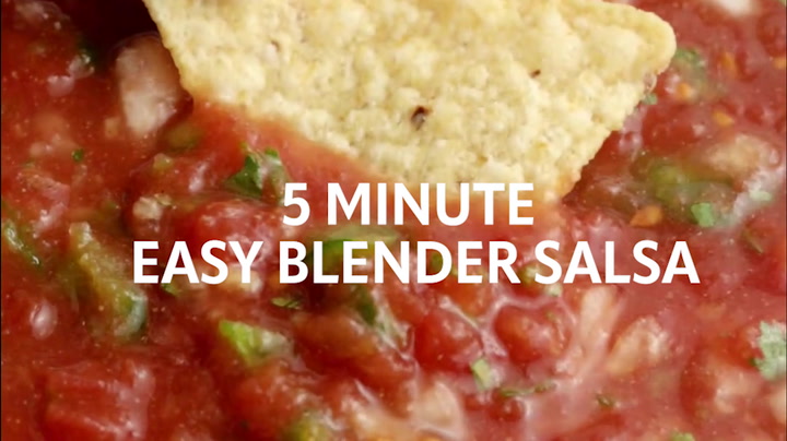3-Minute Whole30 Blender Salsa - WholeFoodFor7