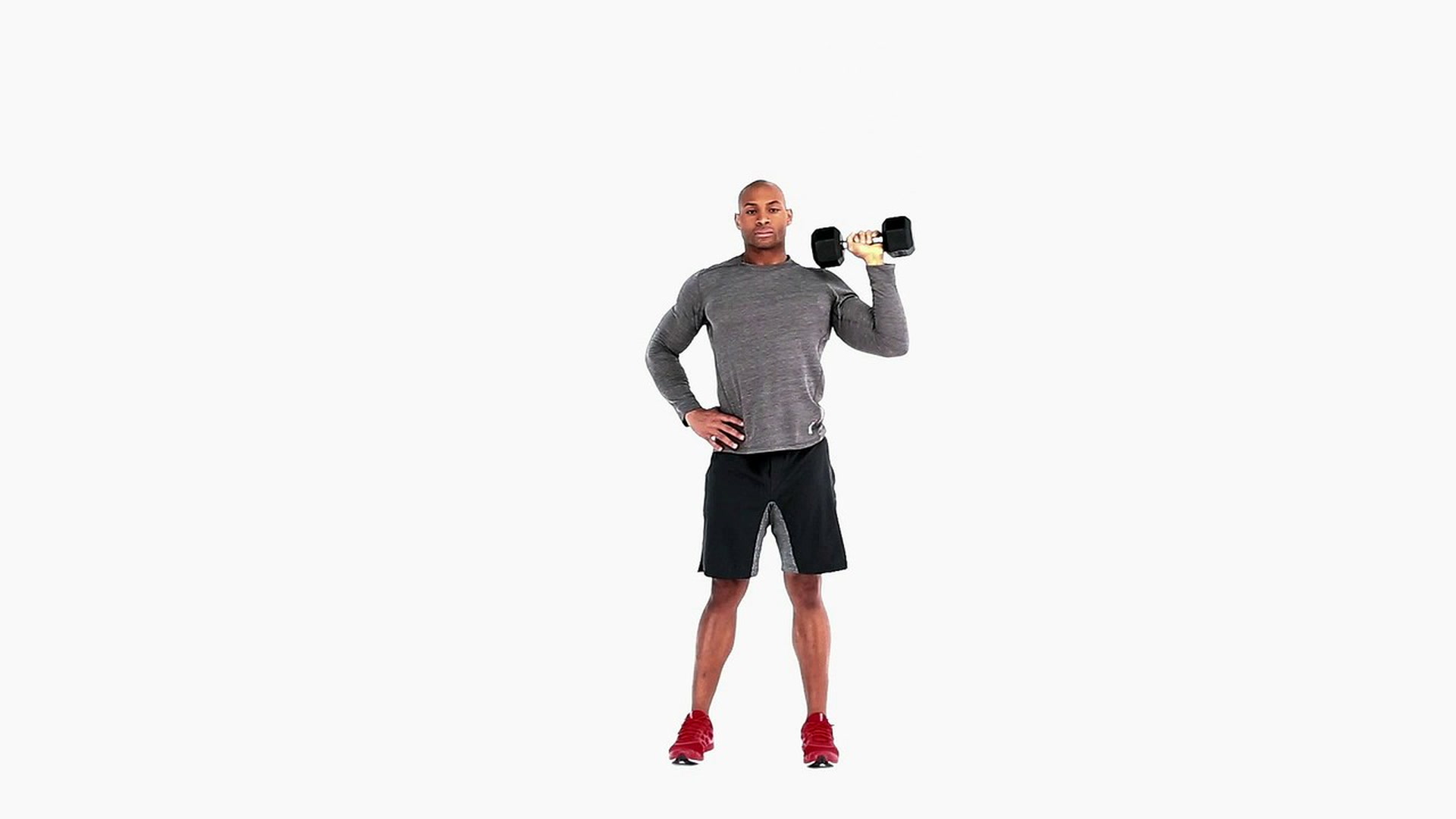 Single-arm Dumbbell Shoulder Press Exercise Video Guide | Muscle & Fitness