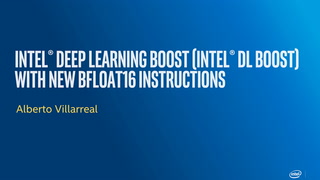 Chapter 1: Intel® Deep Learning Boost (Intel® DL Boost) With New BFLOAT16 Instructions