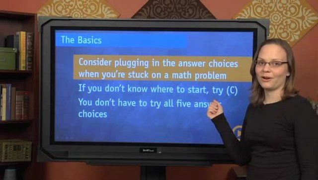 Plugging In Answers