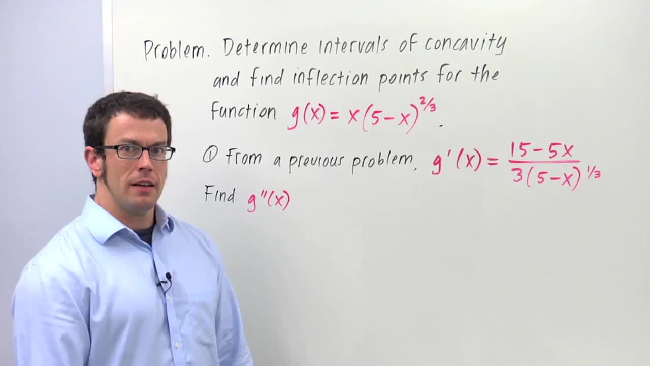 Concavity and Inflection Points - Problem 14