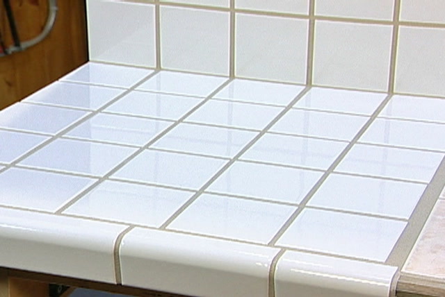 Ceramic Tile On A Laminate Countertop, Countertop Tile Edge