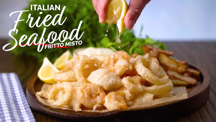 Italian Fried Seafood - Italian An my Kitchen in