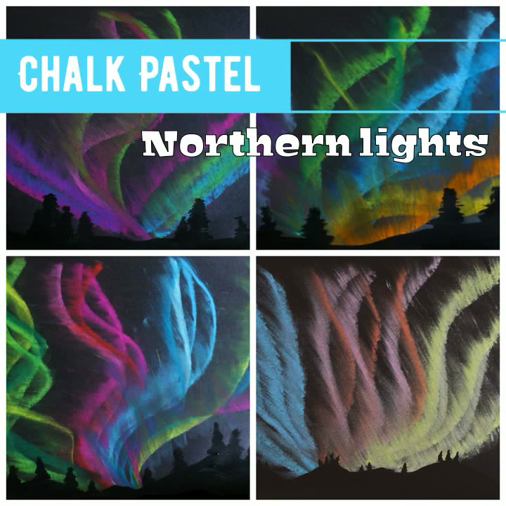 Chalk Pastel Northern Lights – The Pinterested Parent