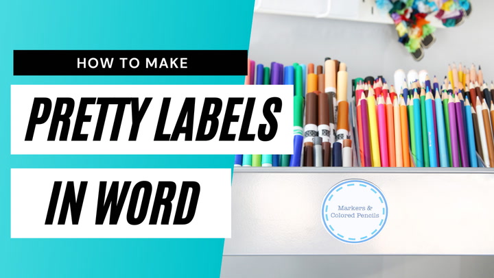 How To Make Pretty Labels In Microsoft Word