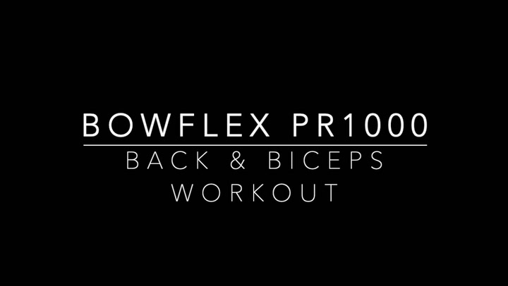 Bowflex Pr1000 Workouts With
