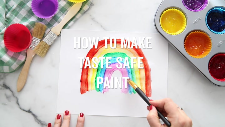 Baby Safe Paint - Homemade Paint - Fun with Mama