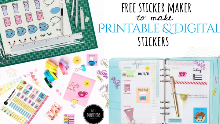 Free Printable Planner Stickers Customizable Instant Download