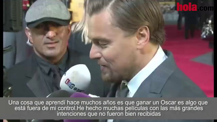 Leonardo DiCaprio: ‘Aprendí hace muchos años que ganar un Oscar es algo que está fuera de mi control’