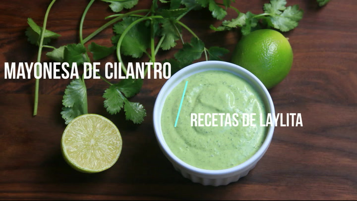 Alioli o mayonesa de cilantro - Recetas de Laylita
