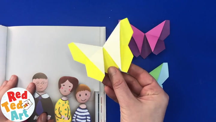 Easy Paper Butterfly (with Pictures) - Red Ted Art - Easy Kids Crafts