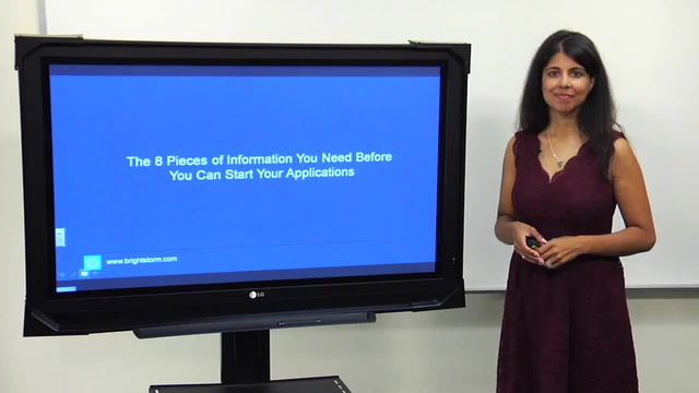 8 pieces of information you need before you start your application