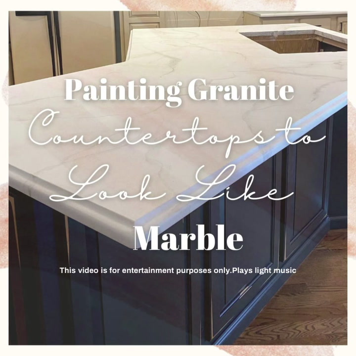 Painting Granite Countertops To Look, Easiest Way To Paint Kitchen Countertops