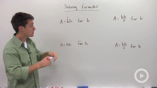 Solving Formulas