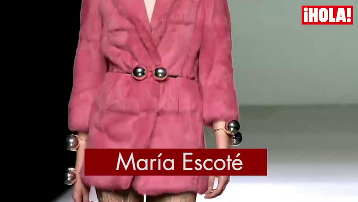 Fashion Week Madrid otoño-Invierno 2015-2016: María Escoté