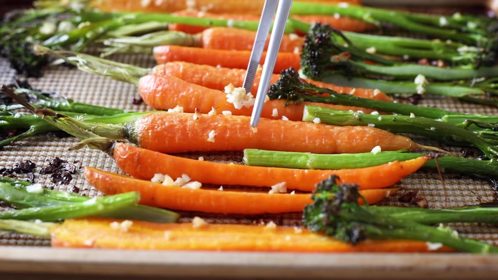 Roasted Carrots And Broccolini Green Healthy Cooking