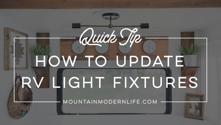 How To Update Rv Interior Lighting, Can You Use Any Light Fixture In An Rv