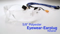 5/8" Polyester Eyewear Retainer With Crimp & Earplugs