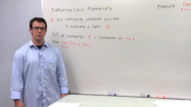 Evaluating Limits Algebraically, Part 1