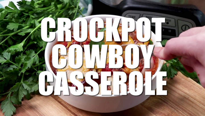 Crockpot Cowboy Casserole (Slow Cooker Meal) - Kylee Cooks