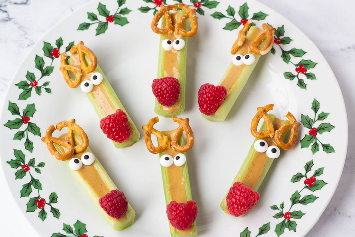 Reindeer Celery Snacks