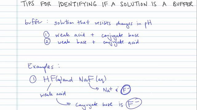 Tips for IDing if a Solution Is a Buffer