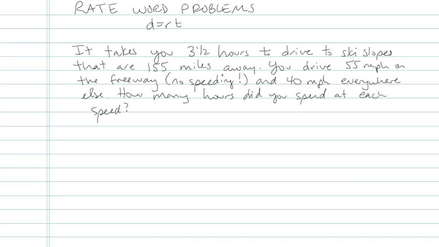 Rate Word Problems - Problem 6