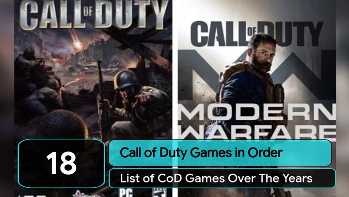 list of all call of duty games in order