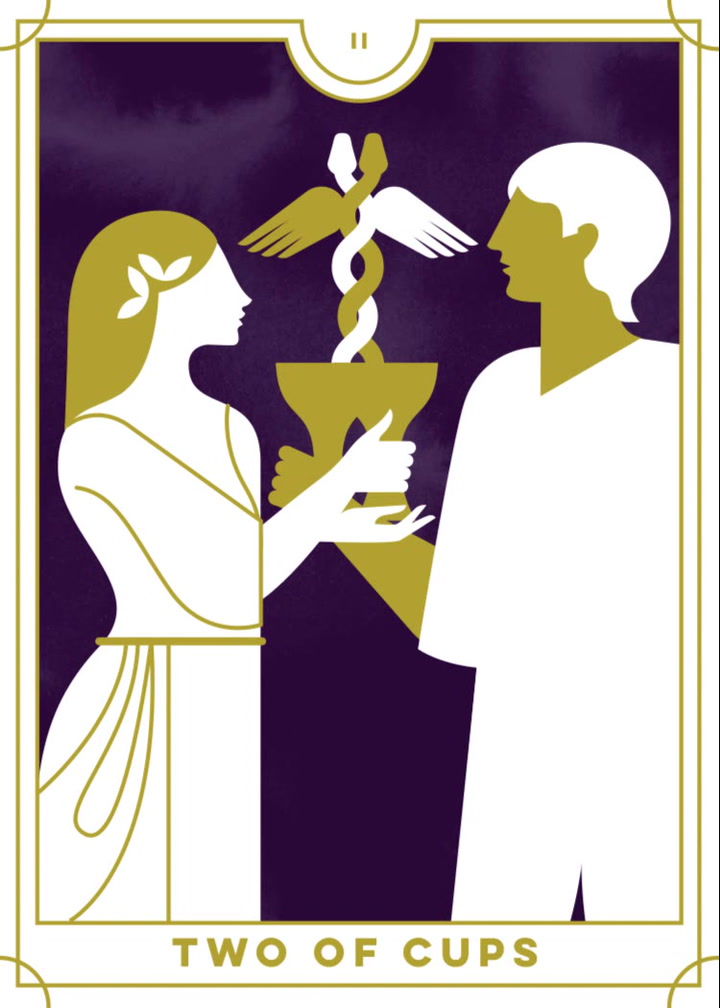 At lyve Disco Angreb Two of Cups Tarot Card Meanings | Biddy Tarot
