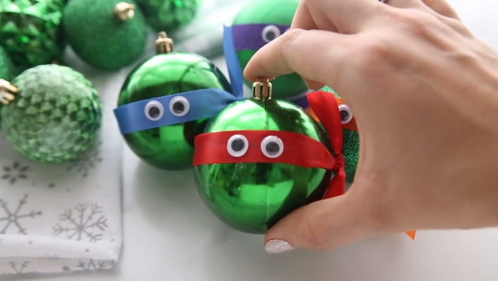 DIY Ninja Turtle Ornaments - The Crafting Chicks