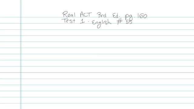 Test 1 - English - Question 55