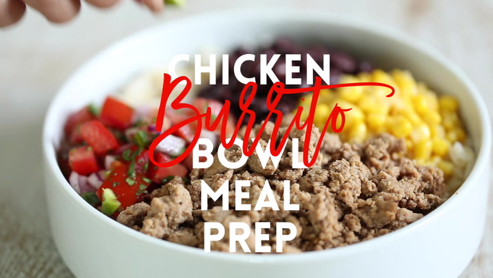 Chicken Burrito Bowl Meal Prep - Damn Delicious