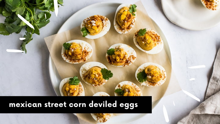 Mexican Street Corn Deviled Eggs - Isabel Eats