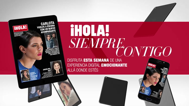 Disfruta en tu tablet y en tu móvil del último número de ¡HOLA! con vídeos y contenido extra